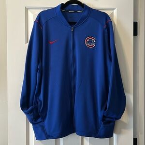 Like new Nike Baseball Embroidered Cubs Baseball Zip-Up Jacket, XL